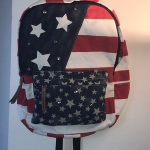 NWOT American Flag Studded Backpack